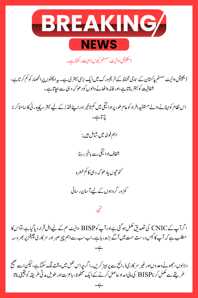 BISP 8171 CNIC Verification Status Explained