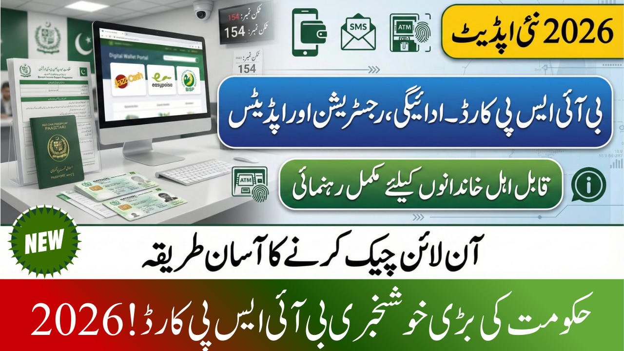 BISP Card 2026 – Complete Guide to Payments, Registration, Eligibility, and Latest Updates