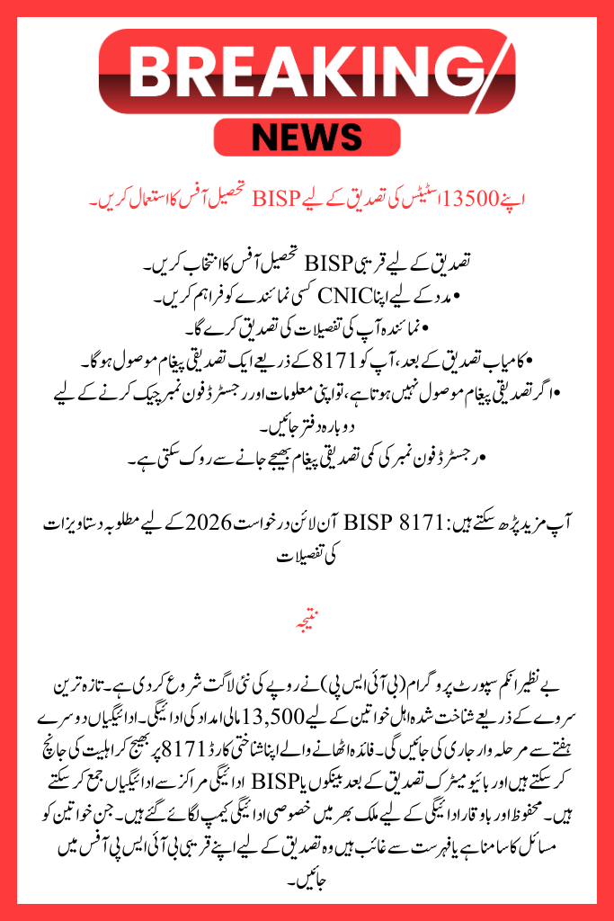 Use These Techniques Instead of BISP 8171 CNIC Check Portal Down 2026